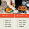 imageBELLA 2 slice Slim toaster  FlipnStore Ceramic Waffle Maker Fitsanywhere Kitchenware Waffle Iron w with EverGood Ceramic Nonstick Coating ampamp Smart Toaster w 6 Shades Control Oatmilk