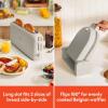 imageBELLA 2 slice Slim toaster  FlipnStore Ceramic Waffle Maker Fitsanywhere Kitchenware Waffle Iron w with EverGood Ceramic Nonstick Coating ampamp Smart Toaster w 6 Shades Control Oatmilk
