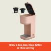 imageBELLA Single Serve Coffee Maker K Cup ampamp Coffee Ground Compatible with Removable Adjustable Drip Tray Auto Shutoff ampamp Reusable Dishwasher Safe Accessories Brews 6oz to 14oz 1000 Watt BlossomBlossom