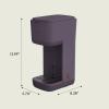imageBELLA Single Serve Coffee Maker K Cup ampamp Coffee Ground Compatible with Removable Adjustable Drip Tray Auto Shutoff ampamp Reusable Dishwasher Safe Accessories Brews 6oz to 14oz 1000 Watt BlossomPlum