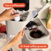 imageBELLA Single Serve Coffee Maker K Cup ampamp Coffee Ground Compatible with Removable Adjustable Drip Tray Auto Shutoff ampamp Reusable Dishwasher Safe Accessories Brews 6oz to 14oz 1000 Watt BlossomOatmilk