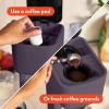 imageBELLA Single Serve Coffee Maker K Cup ampamp Coffee Ground Compatible with Removable Adjustable Drip Tray Auto Shutoff ampamp Reusable Dishwasher Safe Accessories Brews 6oz to 14oz 1000 Watt BlossomPlum