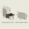 imageBELLA Slim 2 Slice Toaster  4Qt Slim Air Fryer Fitsanywhere Kitchenware Small Air Fryer w 6 Preset Cooking Options and Slim Toaster w 6 Shades Control Oatmilk