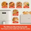 imageBELLA Slim 2 Slice Toaster  4Qt Slim Air Fryer Fitsanywhere Kitchenware Small Air Fryer w 6 Preset Cooking Options and Slim Toaster w 6 Shades Control Oatmilk