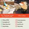 imageBella 10quotx 20quot Ceramic FoldnStore Dual Temp Griddle Fitsanywhere Kitchenware EverGood Ceramic Nonstick Coating 2 Temperature Zones up to 400F Dishwasher Safe Drip Tray 1500 Watt OatmilkOatmilk