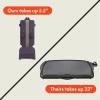imageBella 10quotx 20quot Ceramic FoldnStore Dual Temp Griddle Fitsanywhere Kitchenware EverGood Ceramic Nonstick Coating 2 Temperature Zones up to 400F Dishwasher Safe Drip Tray 1500 Watt OatmilkPlum