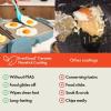 imageBella 10quotx 20quot Ceramic FoldnStore Dual Temp Griddle Fitsanywhere Kitchenware EverGood Ceramic Nonstick Coating 2 Temperature Zones up to 400F Dishwasher Safe Drip Tray 1500 Watt OatmilkSurf