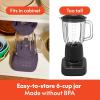 imagebella 10 Speed Countertop Blender Juicer ampamp Smoothie Maker Fitsanywhere Kitchenware Slim Flip ampamp Store Design Dishwasher Safe 48oz Capacity Pitcher ampamp Lid Stainless Steel Blade 450 Watt OatmilkPlum