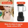 imagebella 10 Speed Countertop Blender Juicer ampamp Smoothie Maker Fitsanywhere Kitchenware Slim Flip ampamp Store Design Dishwasher Safe 48oz Capacity Pitcher ampamp Lid Stainless Steel Blade 450 Watt OatmilkBlossom