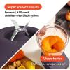 imagebella 10 Speed Countertop Blender Juicer ampamp Smoothie Maker Fitsanywhere Kitchenware Slim Flip ampamp Store Design Dishwasher Safe 48oz Capacity Pitcher ampamp Lid Stainless Steel Blade 450 Watt OatmilkPlum