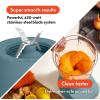 imagebella 10 Speed Countertop Blender Juicer ampamp Smoothie Maker Fitsanywhere Kitchenware Slim Flip ampamp Store Design Dishwasher Safe 48oz Capacity Pitcher ampamp Lid Stainless Steel Blade 450 Watt OatmilkSurf
