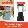 imagebella 10 Speed Countertop Blender Juicer ampamp Smoothie Maker Fitsanywhere Kitchenware Slim Flip ampamp Store Design Dishwasher Safe 48oz Capacity Pitcher ampamp Lid Stainless Steel Blade 450 Watt OatmilkSurf