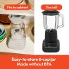 imagebella 10 Speed Countertop Blender Juicer ampamp Smoothie Maker Fitsanywhere Kitchenware Slim Flip ampamp Store Design Dishwasher Safe 48oz Capacity Pitcher ampamp Lid Stainless Steel Blade 450 Watt OatmilkOatmilk