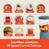 imagebella 10 Speed Countertop Blender Juicer ampamp Smoothie Maker Fitsanywhere Kitchenware Slim Flip ampamp Store Design Dishwasher Safe 48oz Capacity Pitcher ampamp Lid Stainless Steel Blade 450 Watt OatmilkSurf