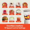 imagebella 10 Speed Countertop Blender Juicer ampamp Smoothie Maker Fitsanywhere Kitchenware Slim Flip ampamp Store Design Dishwasher Safe 48oz Capacity Pitcher ampamp Lid Stainless Steel Blade 450 Watt OatmilkOatmilk
