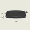 imagebella 10quot x 20quot Electric Griddle with EverGood Ceramic Nonstick Coating Removable Temperature Probe DishwasherSafe Drip Tray ampamp Cool Touch Handles Cook up to 10 Eggs 1500 Watt OatmilkBlack