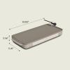 imagebella 10quot x 20quot Electric Griddle with EverGood Ceramic Nonstick Coating Removable Temperature Probe DishwasherSafe Drip Tray ampamp Cool Touch Handles Cook up to 10 Eggs 1500 Watt OatmilkOatmilk