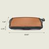 imagebella 10quot x 20quot Electric Griddle with EverGood Ceramic Nonstick Coating Removable Temperature Probe DishwasherSafe Drip Tray ampamp Cool Touch Handles Cook up to 10 Eggs 1500 Watt OatmilkCopper