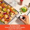 imagebella 10quot x 20quot Electric Griddle with EverGood Ceramic Nonstick Coating Removable Temperature Probe DishwasherSafe Drip Tray ampamp Cool Touch Handles Cook up to 10 Eggs 1500 Watt OatmilkOatmilk