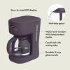 imagebella 12 cup Programmable Coffee MakerPlum