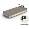 imagebella 12quot x 22quot Electric Griddle with Warming Tray EverGood Ceramic Nonstick Coating ampamp Removable Temperature Probe DishwasherSafe Drip Tray ampamp Cool Touch Handles 1500 Watt OatmilkOatmilk