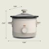 imagebella 15 Qt Slow Cooker with 3 Heat Manual Control Ceramic Nonstick Coating Dishwasher Safe Stoneware Pot and Tempered Glass Lid Tangle Free Cord Wrap ampamp Cool Touch Handles BlossomOatmilk