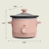 imagebella 15 Qt Slow Cooker with 3 Heat Manual Control Ceramic Nonstick Coating Dishwasher Safe Stoneware Pot and Tempered Glass Lid Tangle Free Cord Wrap ampamp Cool Touch Handles BlossomBlossom