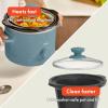 imagebella 15 Qt Slow Cooker with 3 Heat Manual Control Ceramic Nonstick Coating Dishwasher Safe Stoneware Pot and Tempered Glass Lid Tangle Free Cord Wrap ampamp Cool Touch Handles BlossomSurf