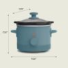 imagebella 15 Qt Slow Cooker with 3 Heat Manual Control Ceramic Nonstick Coating Dishwasher Safe Stoneware Pot and Tempered Glass Lid Tangle Free Cord Wrap ampamp Cool Touch Handles BlossomSurf