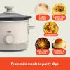 imagebella 15 Qt Slow Cooker with 3 Heat Manual Control Ceramic Nonstick Coating Dishwasher Safe Stoneware Pot and Tempered Glass Lid Tangle Free Cord Wrap ampamp Cool Touch Handles BlossomOatmilk