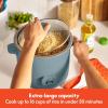 imagebella 16 Cup Rice Cooker with Steamer Dishwasher Safe Steaming Basket Rice Paddle and Measuring Cup Removable Nonstick Cooking Bowl Automatic Keep Warm Function 400 Watt PlumSurf