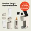 imagebella 2 Slice Slim Toaster  6 Pcs Rocket Blender  Single Serve Kcup Coffee Maker Smart Toaster w 6 Shades Control Portable Smoothie Maker ampamp Compact Coffee Machine OatmilkOatmilk