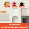 imagebella 2 Slice Slim Toaster  6 Pcs Rocket Blender  Single Serve Kcup Coffee Maker Smart Toaster w 6 Shades Control Portable Smoothie Maker ampamp Compact Coffee Machine OatmilkOatmilk