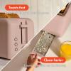 imagebella 2 Slice Slim Toaster Fitsanywhere Kitchenware 6 Setting Shade Control with Reheat ampamp Cancel Buttons Fits sourdough 10 Long Slot Anti Jam ampamp Auto Shutoff 900 Watt OatmilkBlossom