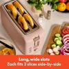 imagebella 2 Slice Slim Toaster Fitsanywhere Kitchenware 6 Setting Shade Control with Reheat ampamp Cancel Buttons Fits sourdough 10 Long Slot Anti Jam ampamp Auto Shutoff 900 Watt OatmilkBlossom