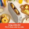 imagebella 2 Slice Slim Toaster Fitsanywhere Kitchenware 6 Setting Shade Control with Reheat ampamp Cancel Buttons Fits sourdough 10 Long Slot Anti Jam ampamp Auto Shutoff 900 Watt OatmilkOatmilk