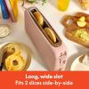 imagebella 2 Slice Slim Toaster Fitsanywhere Kitchenware 6 Setting Shade Control with Reheat ampamp Cancel Buttons Fits sourdough 10 Long Slot Anti Jam ampamp Auto Shutoff 900 Watt OatmilkBlossom