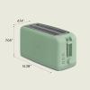 imagebella 2 Slice Slim Toaster Fitsanywhere Kitchenware 6 Setting Shade Control with Reheat ampamp Cancel Buttons Fits sourdough 10 Long Slot Anti Jam ampamp Auto Shutoff 900 Watt OatmilkSeaglass