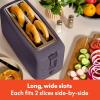 imagebella 2 Slice Slim Toaster Fitsanywhere Kitchenware 6 Setting Shade Control with Reheat ampamp Cancel Buttons Fits sourdough 10 Long Slot Anti Jam ampamp Auto Shutoff 900 Watt OatmilkPlum