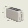 imagebella 2 Slice Slim Toaster Fitsanywhere Kitchenware 6 Setting Shade Control with Reheat ampamp Cancel Buttons Fits sourdough 10 Long Slot Anti Jam ampamp Auto Shutoff 900 Watt OatmilkOatmilk