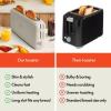 imagebella 2 Slice Slim Toaster Fitsanywhere Kitchenware 6 Setting Shade Control with Reheat ampamp Cancel Buttons Fits sourdough 10 Long Slot Anti Jam ampamp Auto Shutoff 900 Watt OatmilkOatmilk