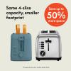 imagebella 2 Slice Slim Toaster Fitsanywhere Kitchenware 6 Setting Shade Control with Reheat ampamp Cancel Buttons Fits sourdough 10 Long Slot Anti Jam ampamp Auto Shutoff 900 Watt OatmilkSurf