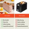 imagebella 2 Slice Slim Toaster Fitsanywhere Kitchenware 6 Setting Shade Control with Reheat ampamp Cancel Buttons Fits sourdough 10 Long Slot Anti Jam ampamp Auto Shutoff 900 Watt OatmilkBlossom