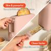 imagebella 2 Slice Slim Toaster Fitsanywhere Kitchenware 6 Setting Shade Control with Reheat ampamp Cancel Buttons Fits sourdough 10 Long Slot Anti Jam ampamp Auto Shutoff 900 Watt OatmilkBlossom