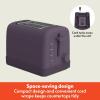 imagebella 2 Slice Toaster 6 Setting Shade Control w Reheat Cancel Bagel ampamp Defrost Buttons Removable Crumb Tray Anti Jam ampamp Auto Shutoff Auto Centering Guides ampamp Cord Wrap 900 Watt BlossomPlum