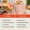 imagebella 2 Slice Toaster 6 Setting Shade Control w Reheat Cancel Bagel ampamp Defrost Buttons Removable Crumb Tray Anti Jam ampamp Auto Shutoff Auto Centering Guides ampamp Cord Wrap 900 Watt BlossomBlossom