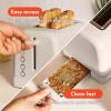 imagebella 2 Slice Toaster 6 Setting Shade Control w Reheat Cancel Bagel ampamp Defrost Buttons Removable Crumb Tray Anti Jam ampamp Auto Shutoff Auto Centering Guides ampamp Cord Wrap 900 Watt BlossomOatmilk