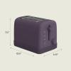 imagebella 2 Slice Toaster 6 Setting Shade Control w Reheat Cancel Bagel ampamp Defrost Buttons Removable Crumb Tray Anti Jam ampamp Auto Shutoff Auto Centering Guides ampamp Cord Wrap 900 Watt BlossomPlum