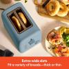 imagebella 2 Slice Toaster 6 Setting Shade Control w Reheat Cancel Bagel ampamp Defrost Buttons Removable Crumb Tray Anti Jam ampamp Auto Shutoff Auto Centering Guides ampamp Cord Wrap 900 Watt BlossomSurf