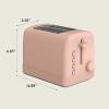 imagebella 2 Slice Toaster 6 Setting Shade Control w Reheat Cancel Bagel ampamp Defrost Buttons Removable Crumb Tray Anti Jam ampamp Auto Shutoff Auto Centering Guides ampamp Cord Wrap 900 Watt BlossomBlossom